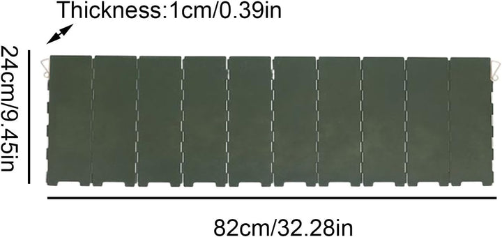 Windschutz für Campingkocher – Faltbarer 10-Panel-Metallofen Windblocker | Leichtes Grillzubehör mit