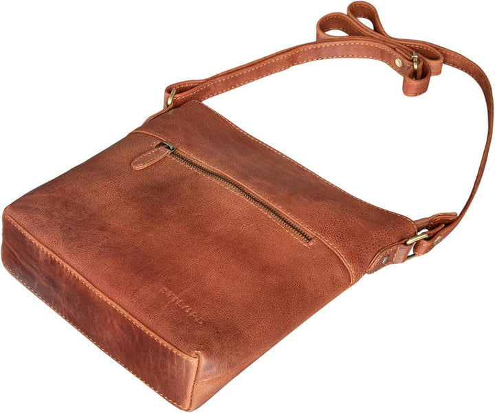 STILORD 'Jasmine' Ledertasche Damen Umhängetasche Handtasche Elegante Damentasche zum Umhängen Klein