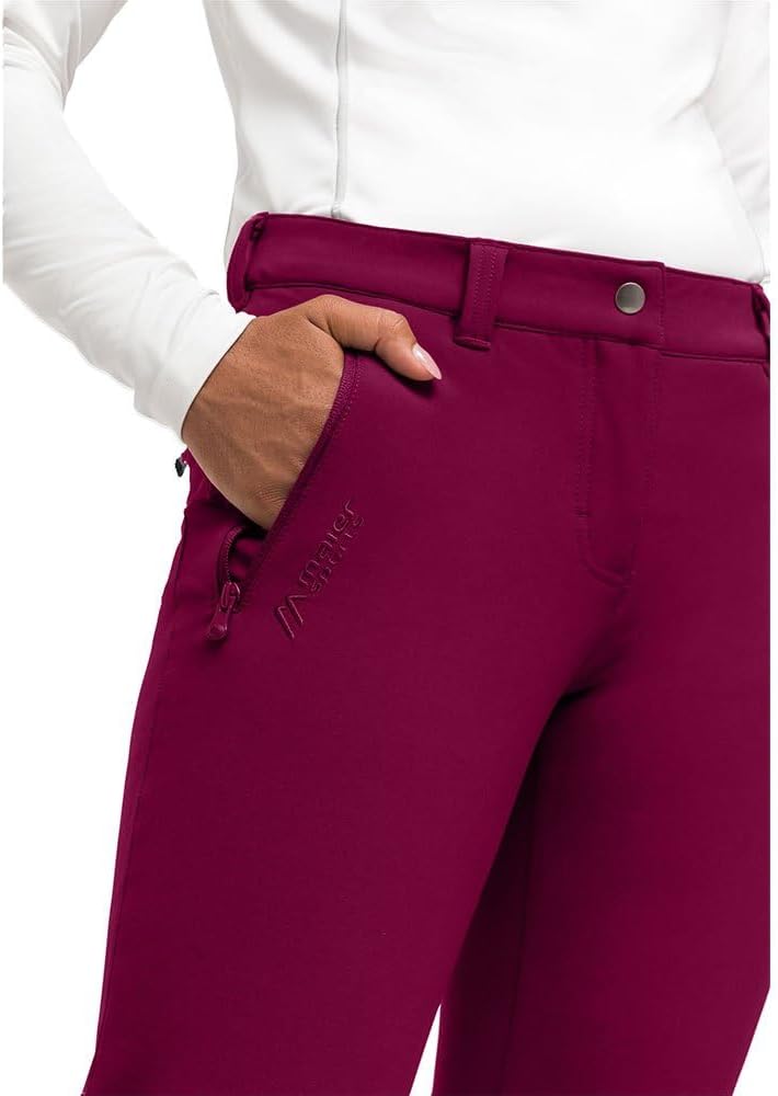 Maier Sports Helga Slim, Warme Damen Wanderhose, Wasserabweisende Outdoorhose für Trekking &amp; Hiking,