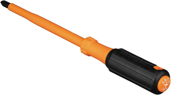 Klein Tools 6876INS Isolierter Schraubendreher, 1000 V #3 Kreuzschlitzschraubendreher mit 15,2 cm Sc