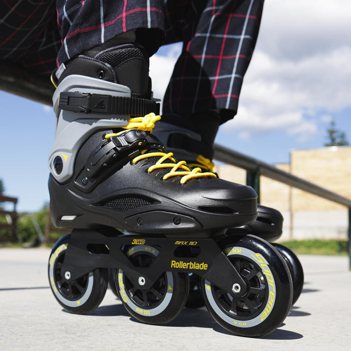 Rollerblade Herren Rb 110 Inline-Skates 42 Nero/Giallo Zafferano, 42 Nero/Giallo Zafferano