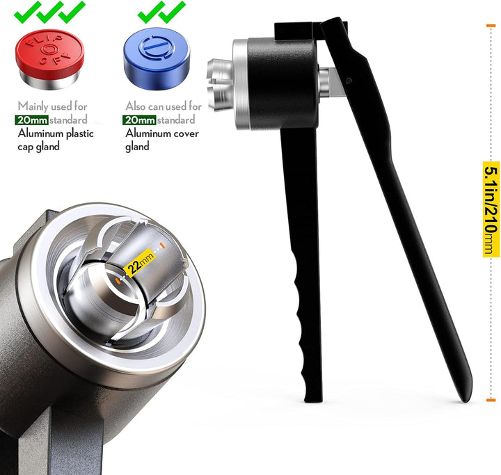 20 mm Phiole Cap Crimper Manueller Flaschenverschluss