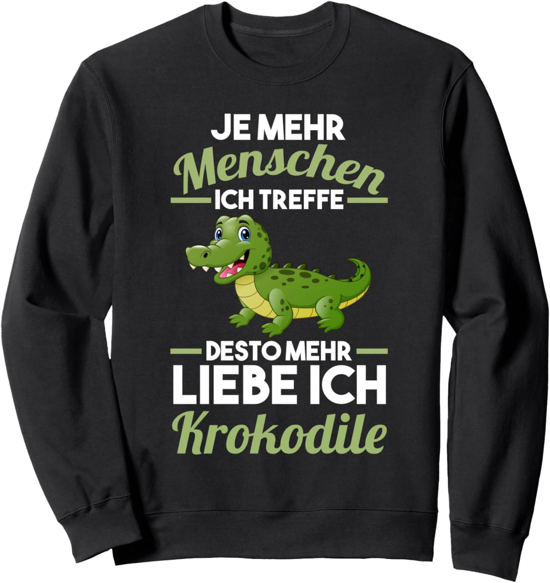 Krokodile Zootier Krokodil Sweatshirt
