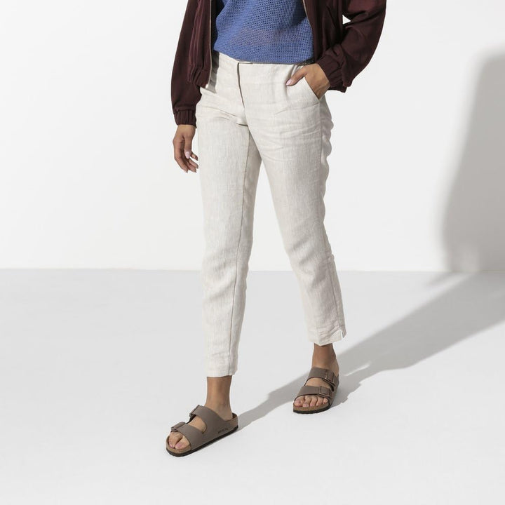 BIRKENSTOCK Unisex Arizona Birko-Flor Nubukleder Weit Pantoletten 37 EU Braun, 37 EU Braun