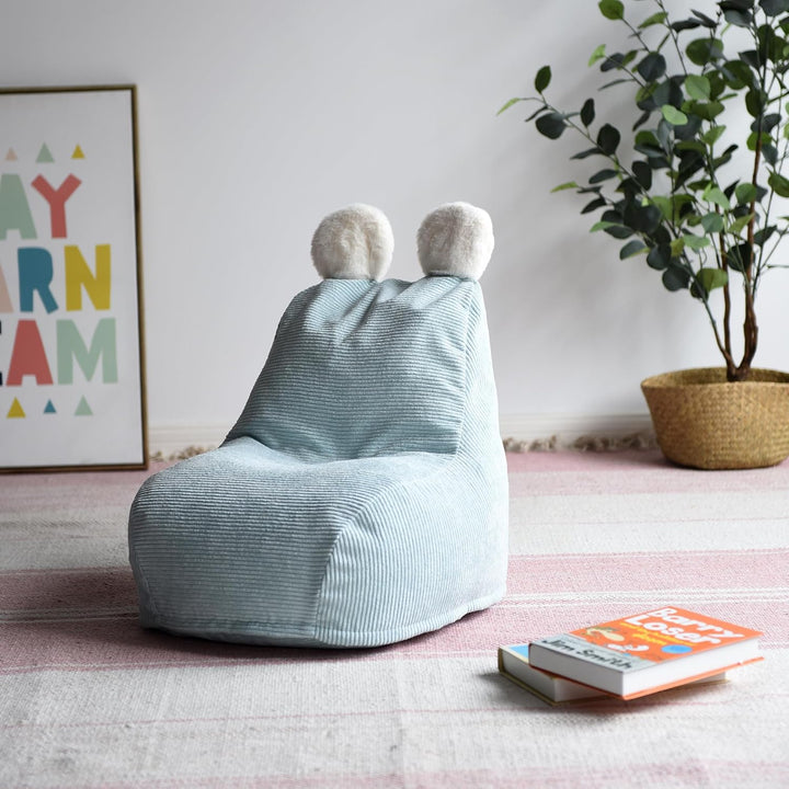 Sitzsack Birnenform für Kinder, Polyester, 40cm x 62cm x 70cm, Himmelweiss Himmelweiss Medium, Himme
