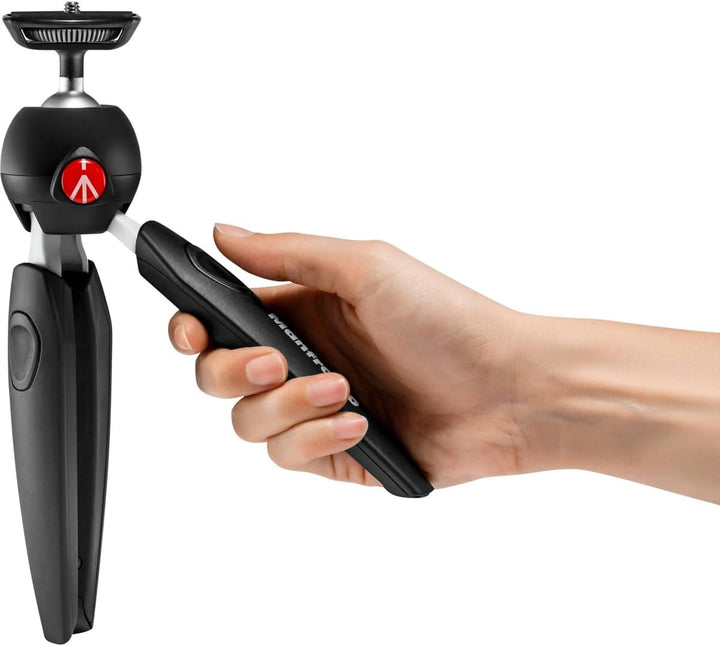 Manfrotto MTPIXIEVO-BK, PIXI EVO 2-Segment Mini-Stativ für spiegellose Kameras, kompakte Systemkamer