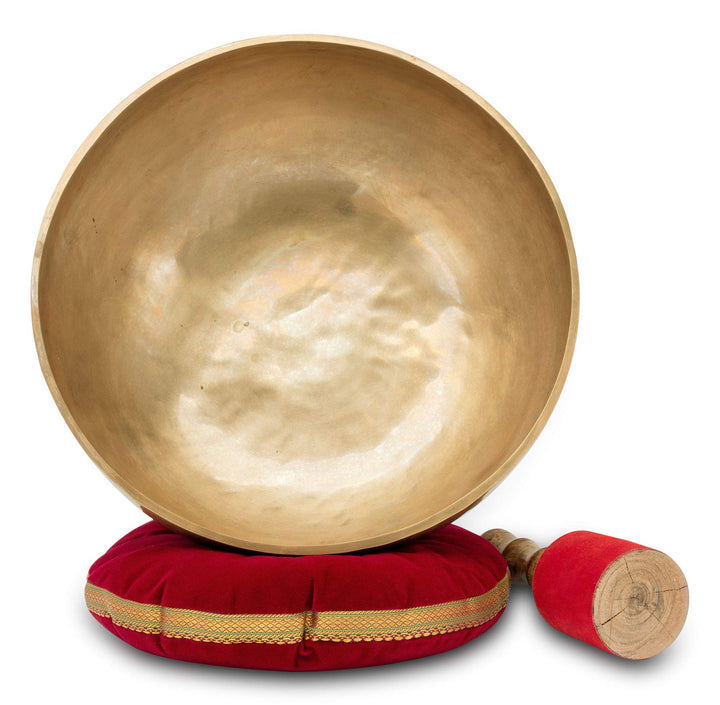 XDrum Omshanti Klangschale 39 cm Komplett Set - Gewicht: 5800g - handgemacht in Indien - ideal für M