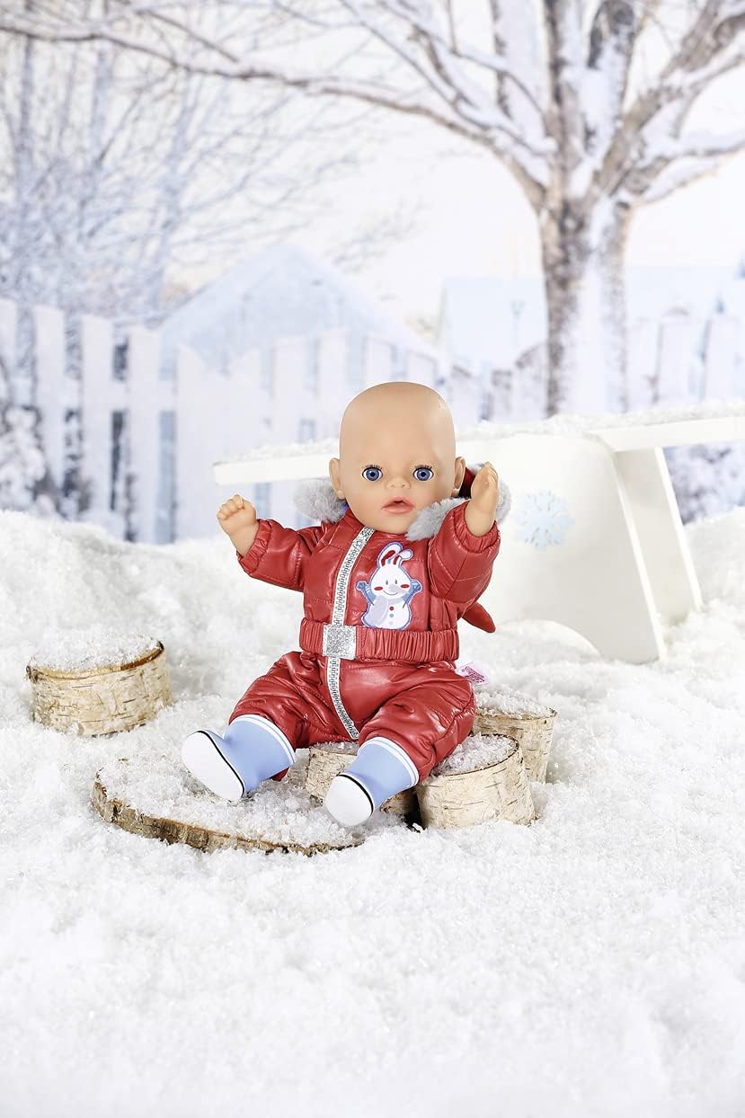 BABY born Little Schneeanzug mit Kapuze und Stiefeln für 36 cm Puppen, 833100 Zapf Creation
