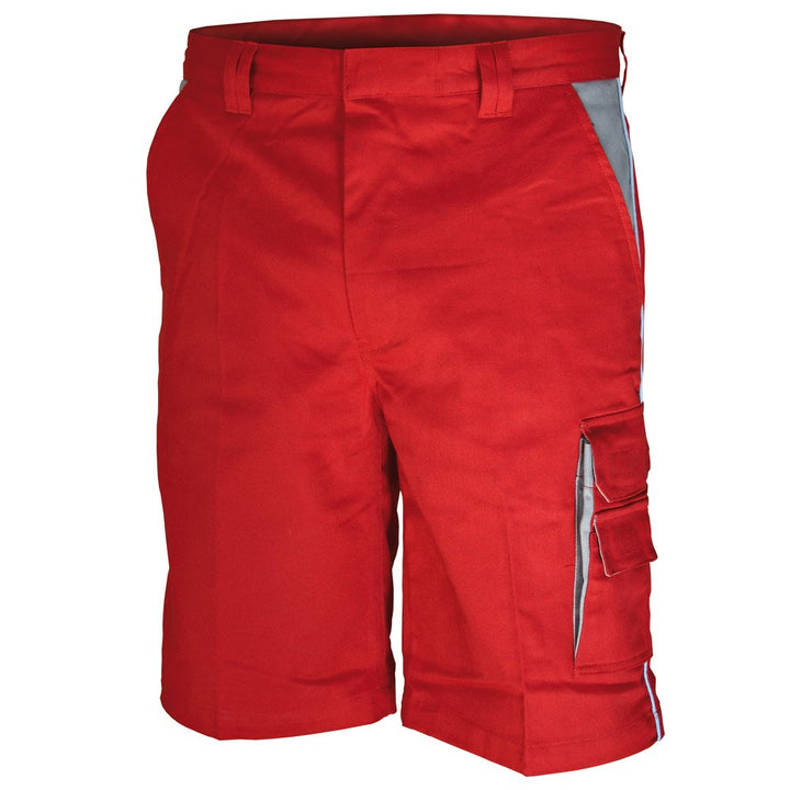 Carson Contrast Arbeitsshorts, 1 Stück, 64, Rot/Grau , CC709S.RTG 64 Rot / Grau, 64 Rot / Grau