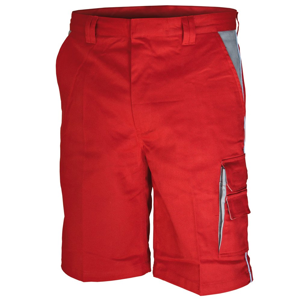 Carson Contrast Arbeitsshorts, 1 Stück, 60, Rot/Grau , CC709S.RTG 60 Rot/Grau, 60 Rot/Grau