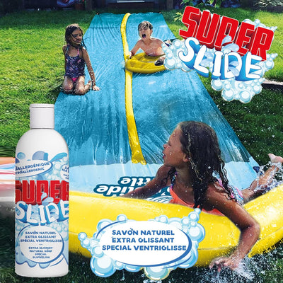 Offizielle XXXXXL Riesige Maxi Wasserrutschmatte | 20 Meter Wasserrutsche | Bauch Rutscher Premium Q