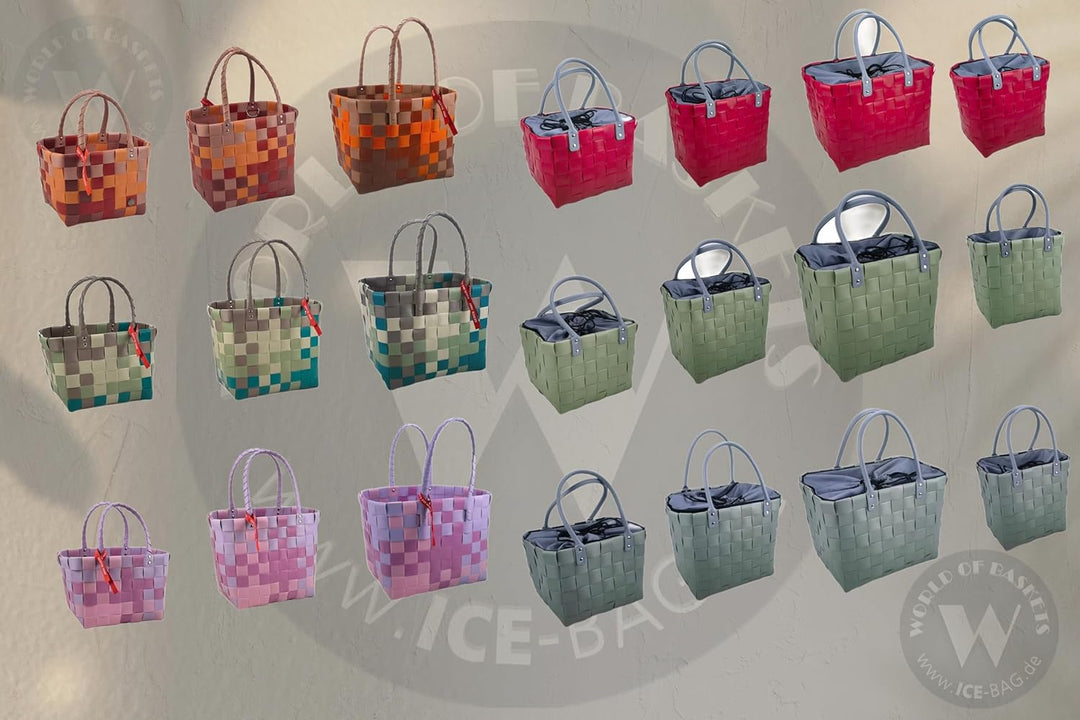 ICE-Bag Witzgall 5009-61-0 Evergreen Einkaufskorb, Shoppertasche, ca.33x20x28 cm