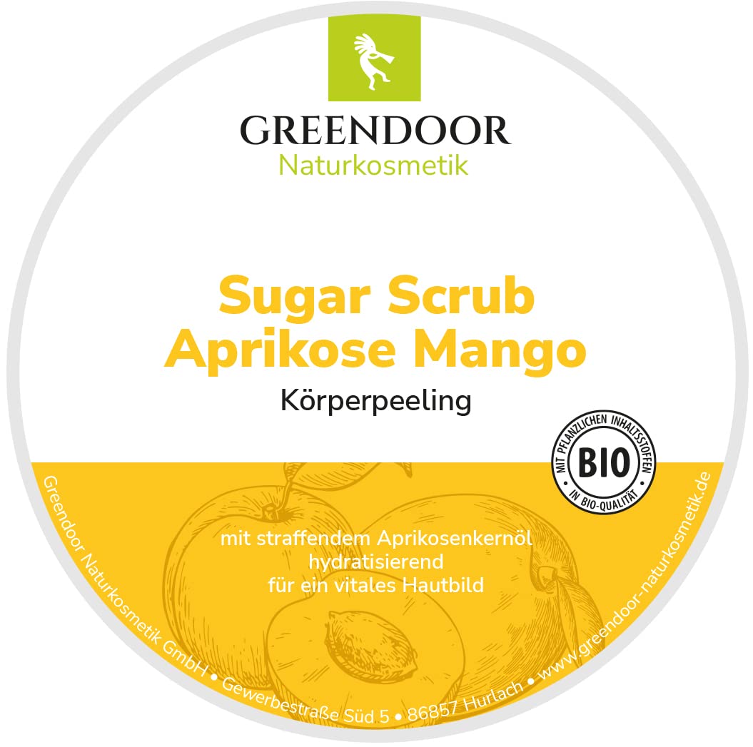 GREENDOOR Körperpeeling SPARSET Sugar Scrub FRUCHT 690g, 3 Zuckerpeeling, natürlich ohne Mikroplasti