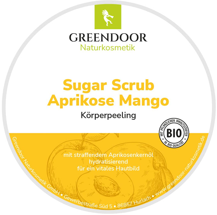 GREENDOOR Körperpeeling SPARSET Sugar Scrub FRUCHT 690g, 3 Zuckerpeeling, natürlich ohne Mikroplasti
