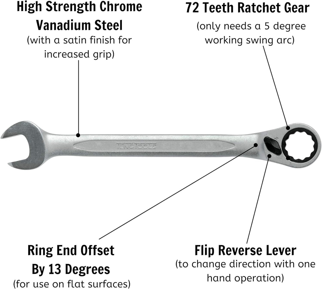 Teng - 600511R Ratchet Maulschlüssel 11mm - TEN600511R