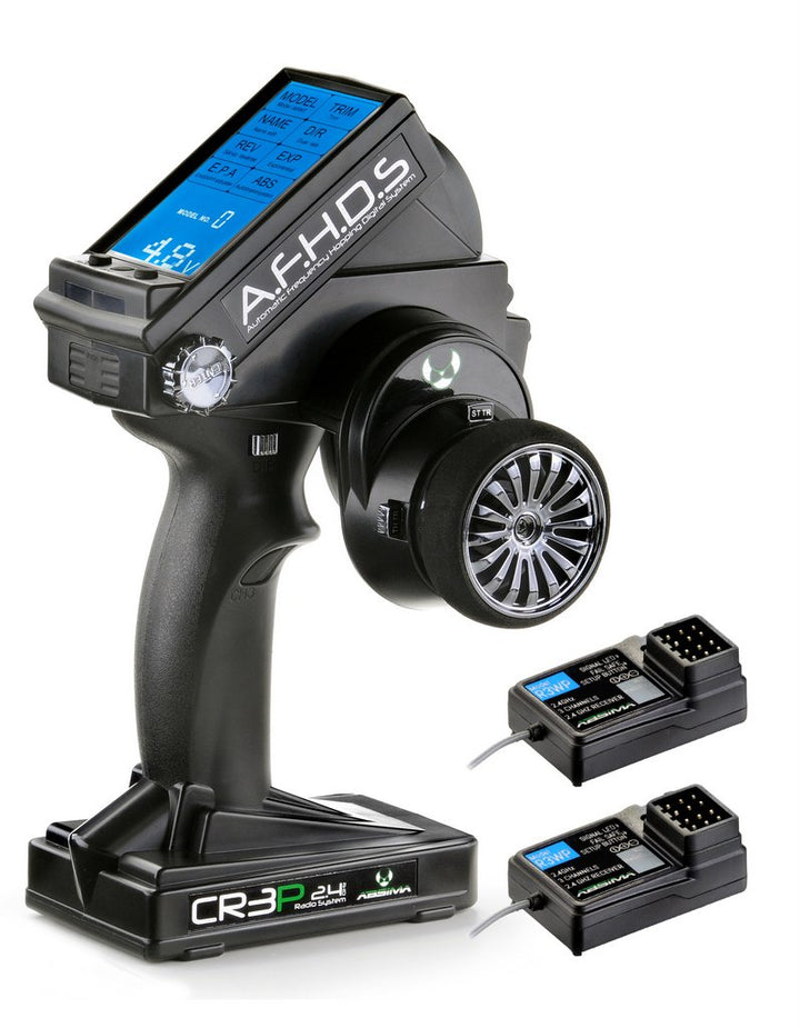 Absima 2000102 Fernsteuerung CR3P 2.4GHz inkl. 2 St. 3 Kanal Waterproof Empfänger