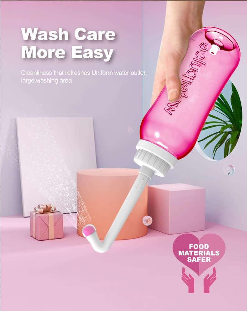 Waterpulse ED-550 SET 2 stück rosa und grün hand bidet Dusch-WC 500ml I mobiles Reise Bidet I Intimd