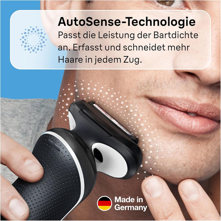 Braun Series 5 Elektrorasierer mit EasyClick Aufsatz, Barttrimmer, Rasierer Herren, EasyClean, Wet &