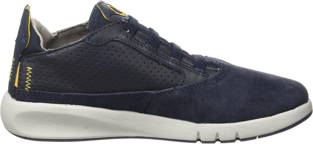 Geox Boy's J Aeranter Chukka Boot 30 EU Navy Ochreyellow, 30 EU Navy Ochreyellow