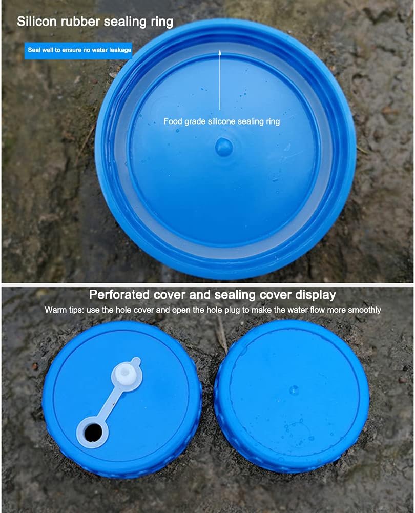Starnearby 5L~22L Wasserkanister, Wasserkanister mit Hahn, Wassertank, Tragbarer Trinkwasserkanister