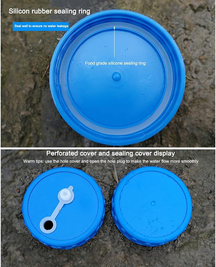Starnearby 5L~22L Wasserkanister, Wasserkanister mit Hahn, Wassertank, Tragbarer Trinkwasserkanister