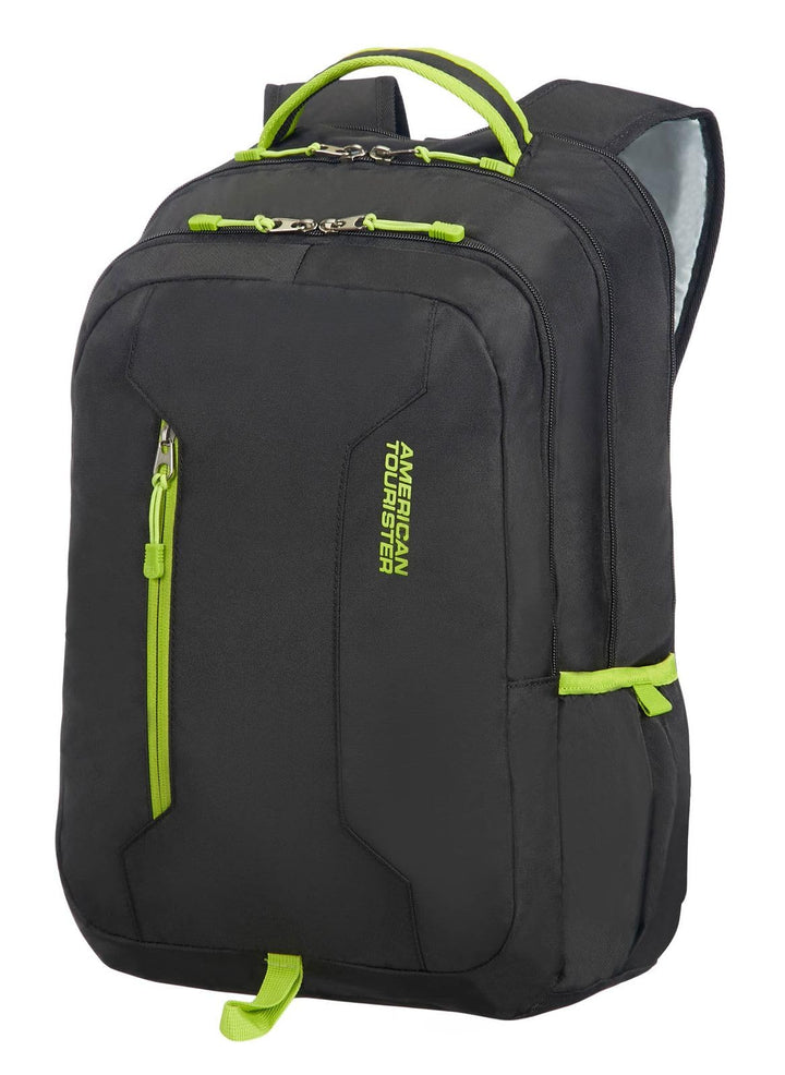 American Tourister Urban Groove - 15,6 Zoll Laptop Rucksack, 47 cm, 27 L, schwarz (black/lime green)
