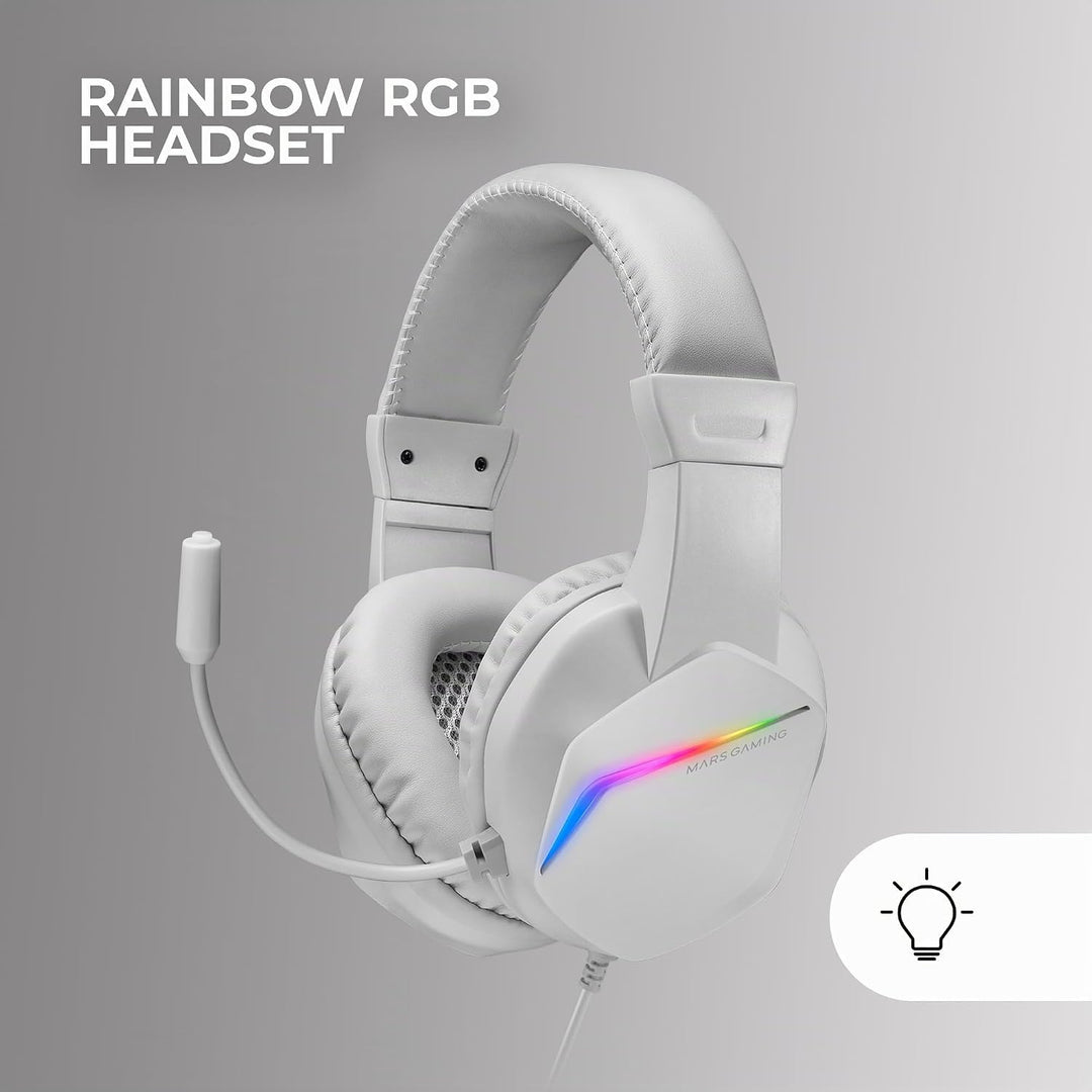 Mars Gaming MCP-RGB3 Gaming Pack Tastatur Fixed RGB + Gaming-Maus RGB Flow 3200 DPI + Over-Ear RGB K