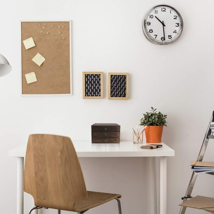 UPKOCH Schubladenbox Holzbox Holzkisten Holzschubladen Schubladencontainer Organizer 3 Schubladen Au