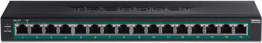16-Port Gigabit PoE+-Switch