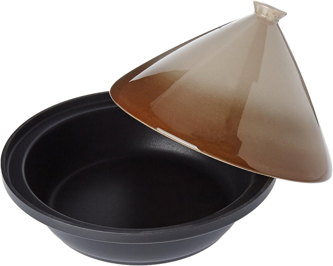 Tajine Induktionstopf, Edelstahl, Taupe, 30,20 x 30,20 x 23 cm