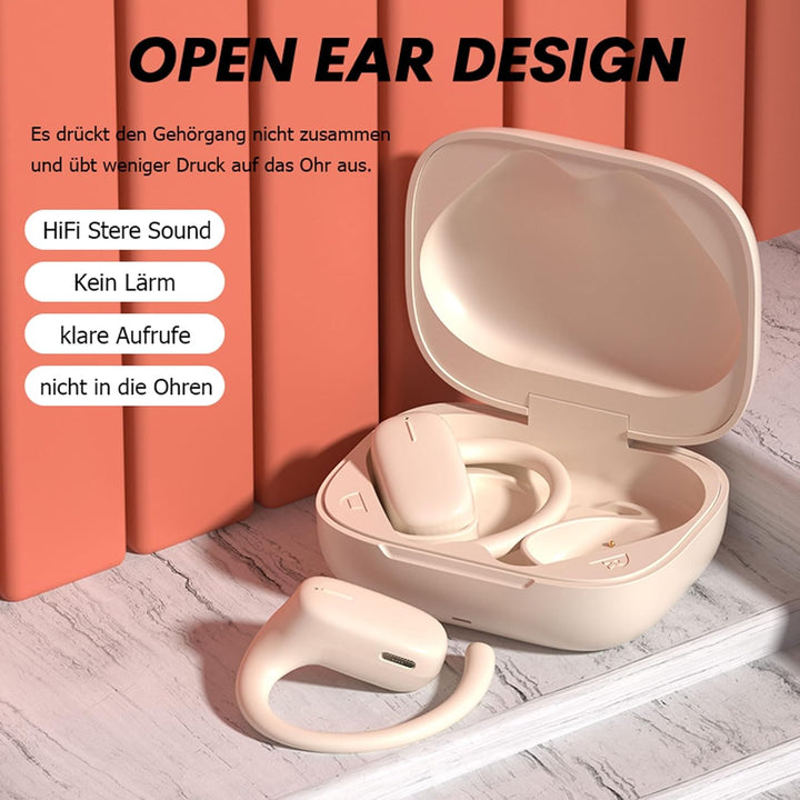Open Ear Kopfhörer Bluetooth kabellos Sport Luftleitung Kopfhörer schnurlos Ohrhörer mit Ohrbügel Ai