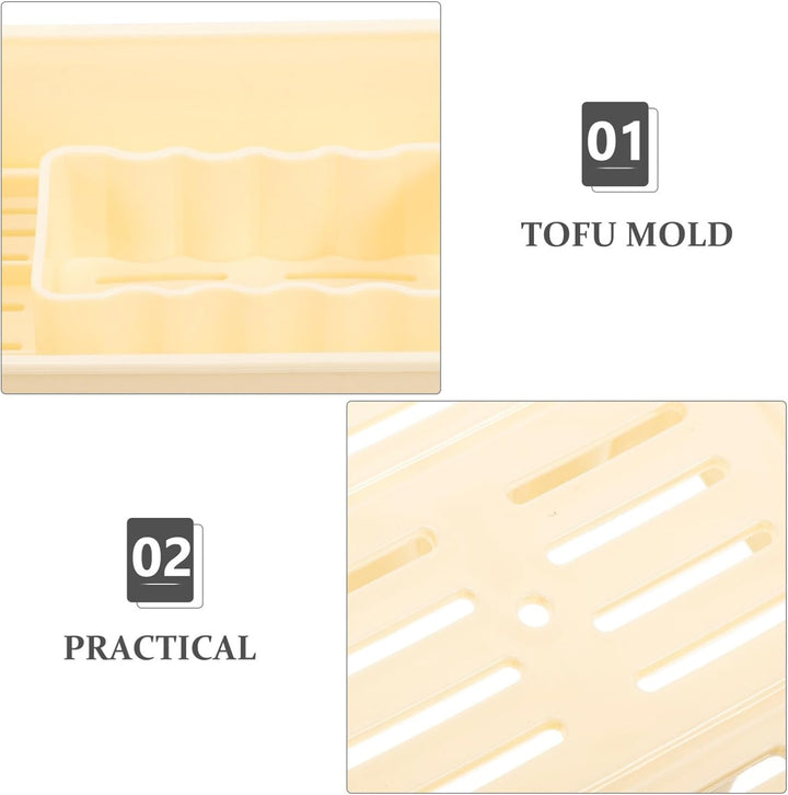 Ciieeo Hausgemachte Käseform und Tofu Presse aus Kunststoff 3 Stück mit Pressdeckel für Frische Käse