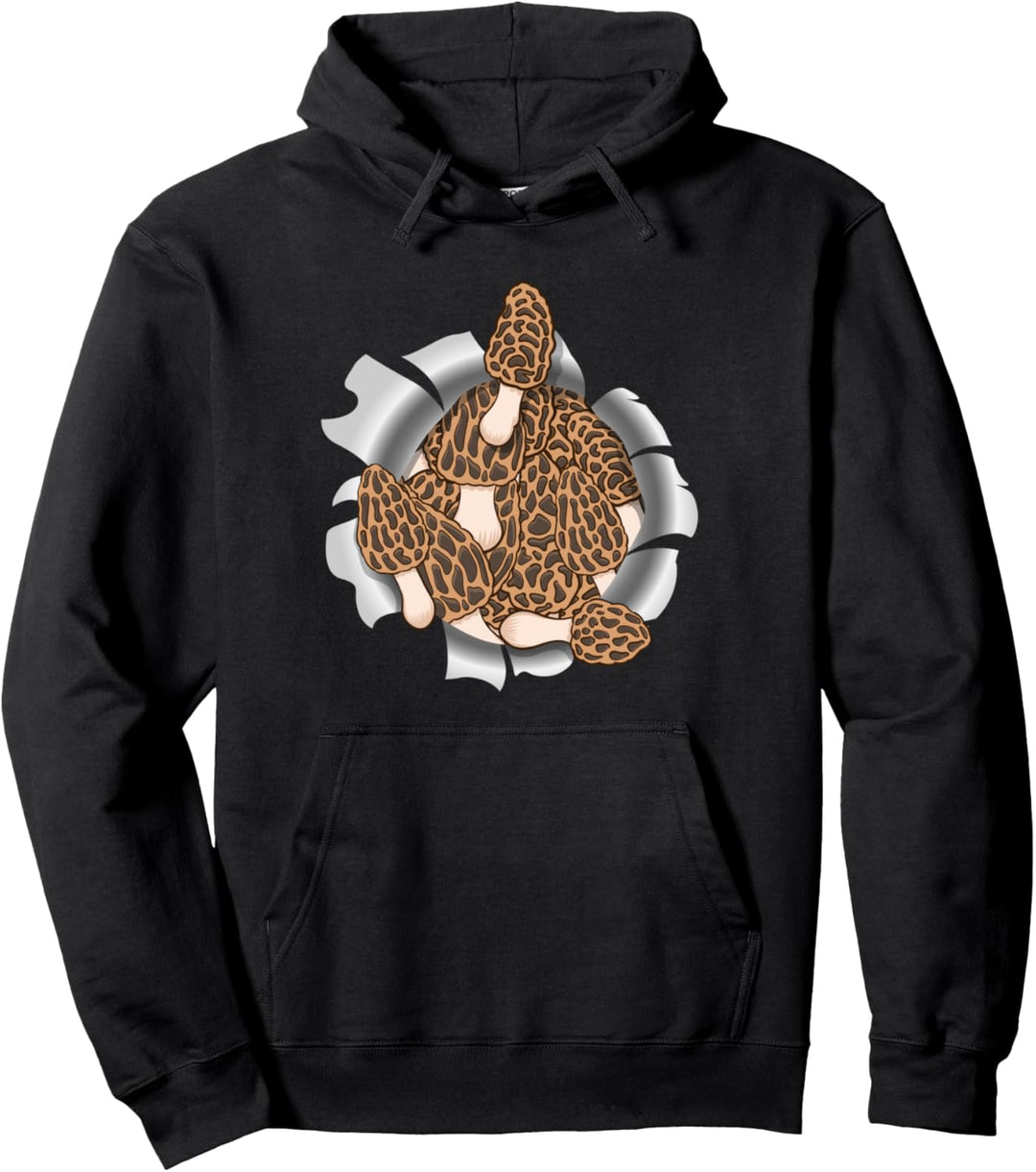 Morchel Pilz Jäger Pilze Mykologie Pilz Pullover Hoodie