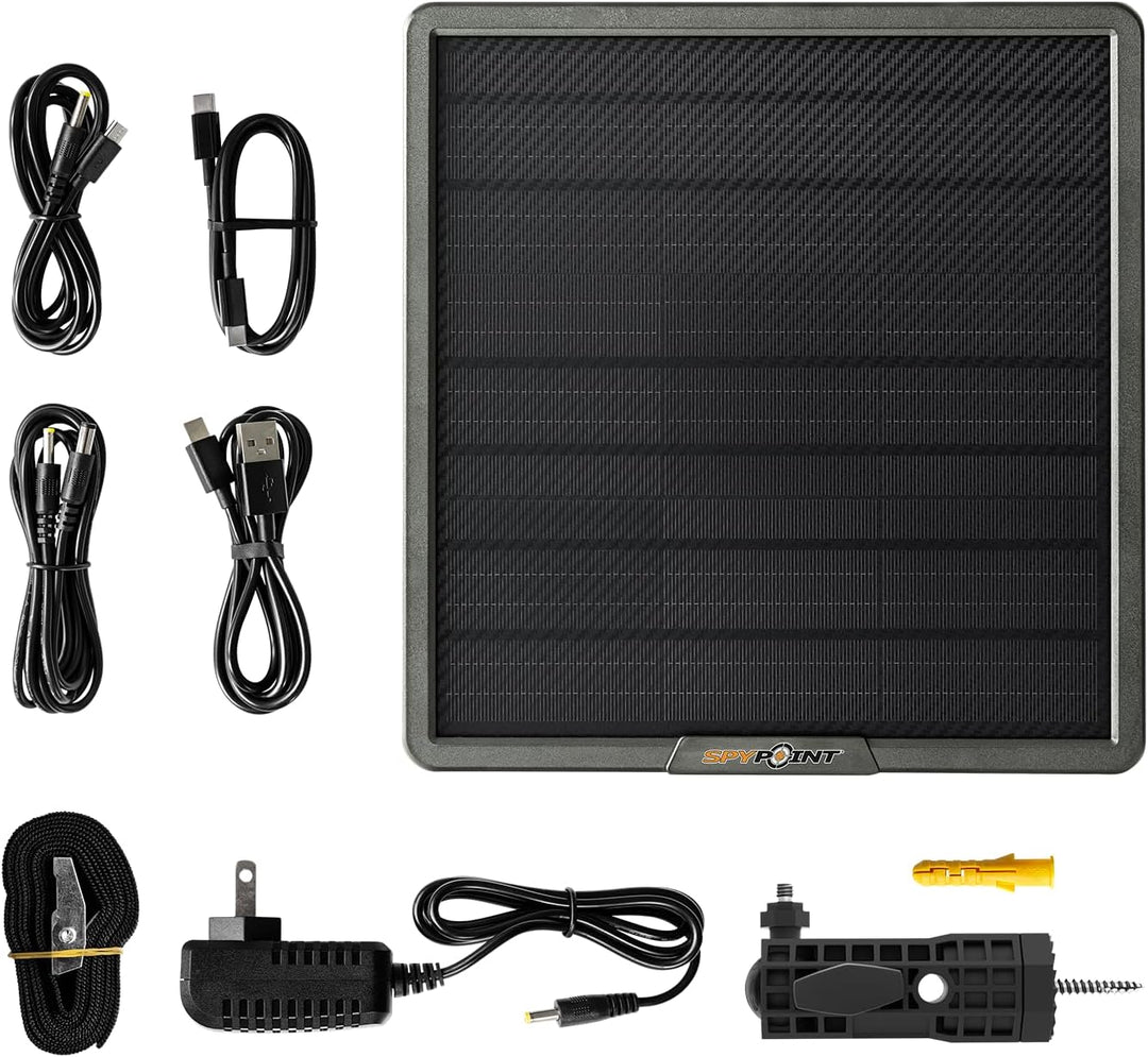 SPYPOINT Solarpanel SPLB-22 für Trail-Kamera mit internem Akku für Outdoor-Trail-Kamera Solarpanel -