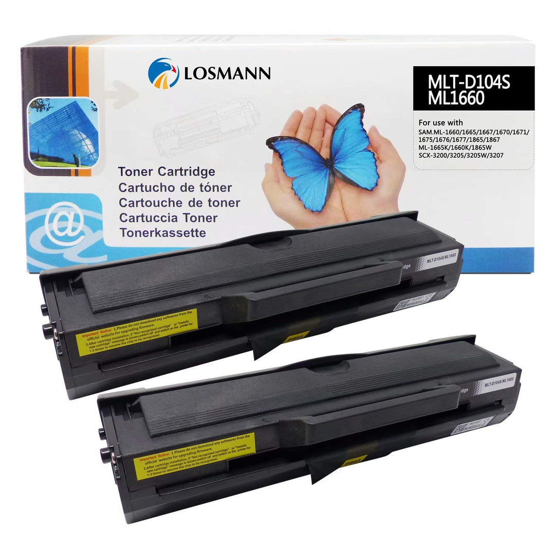 LOSMANN 2x Toner Kompatibel für Samsung ML-1660 / MLT-D1042S/ELS für ML1660 ML1660N ML1665 ML1666 ML