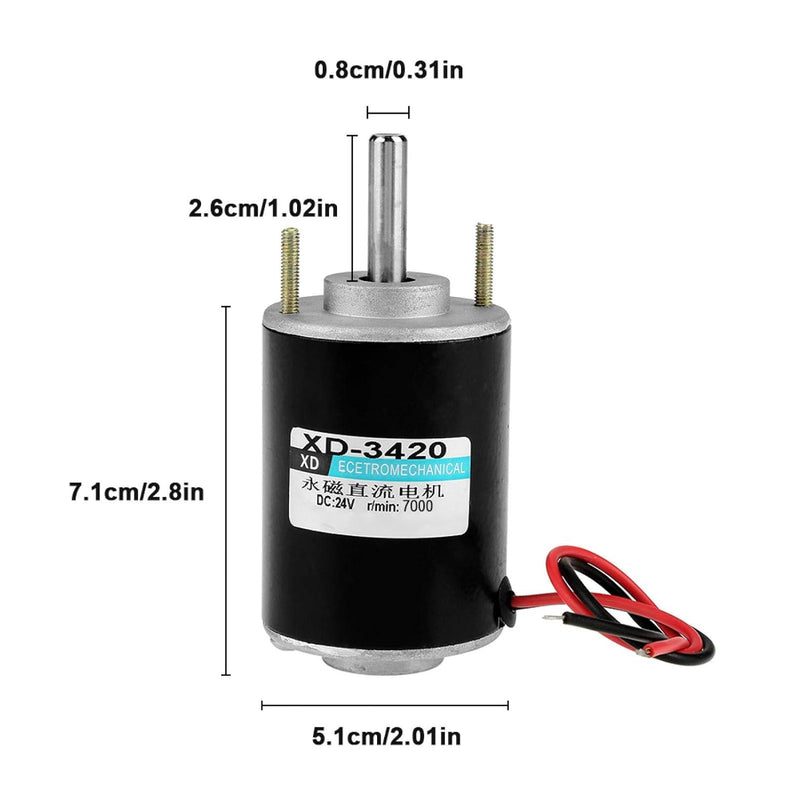 XD-3420 12/24V 30W Permanentmagnet Gleichstrommotor Hochgeschwindigkeits reversibler elektrischer Ge