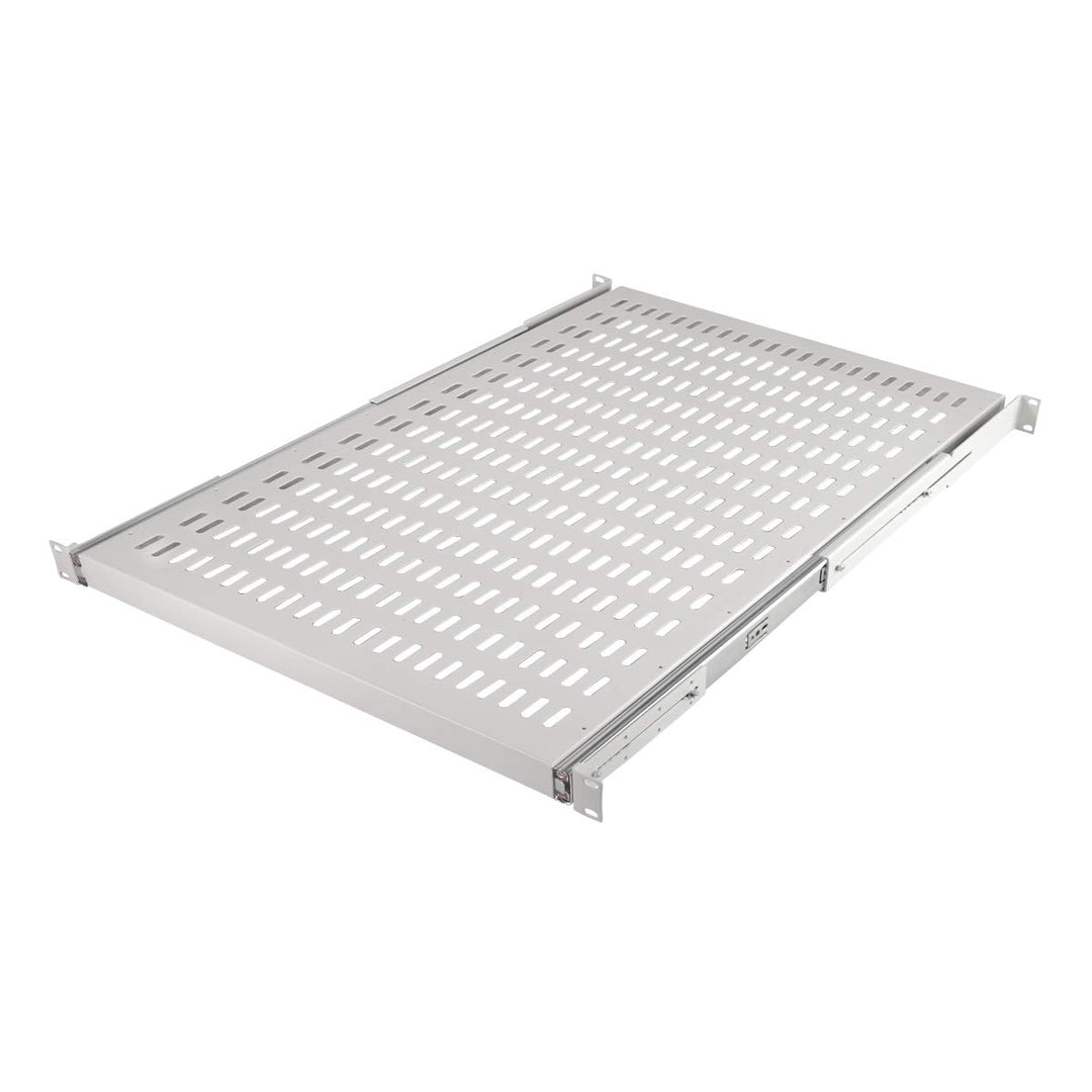 LogiLink SF1S85G - Ausziehbarer Fachboden (1 HE) für Stand-, Serverschränke mit 1000mm Tiefe, 35kg T