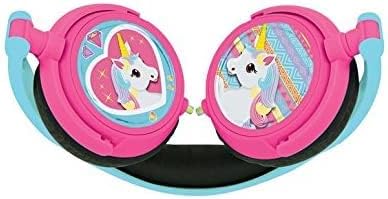 Lexibook, Einhorn, Stereo-Kopfhörer, kindersichere Lautstärke, klappbar und einstellbar, rosa/blau,