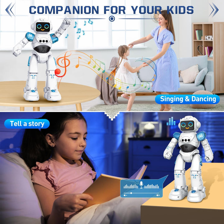 VATOS Roboter Spielzeug für Kinder ab 3-12 Jahre - Ferngesteuerter Roboter, Gestensteuerung Programm