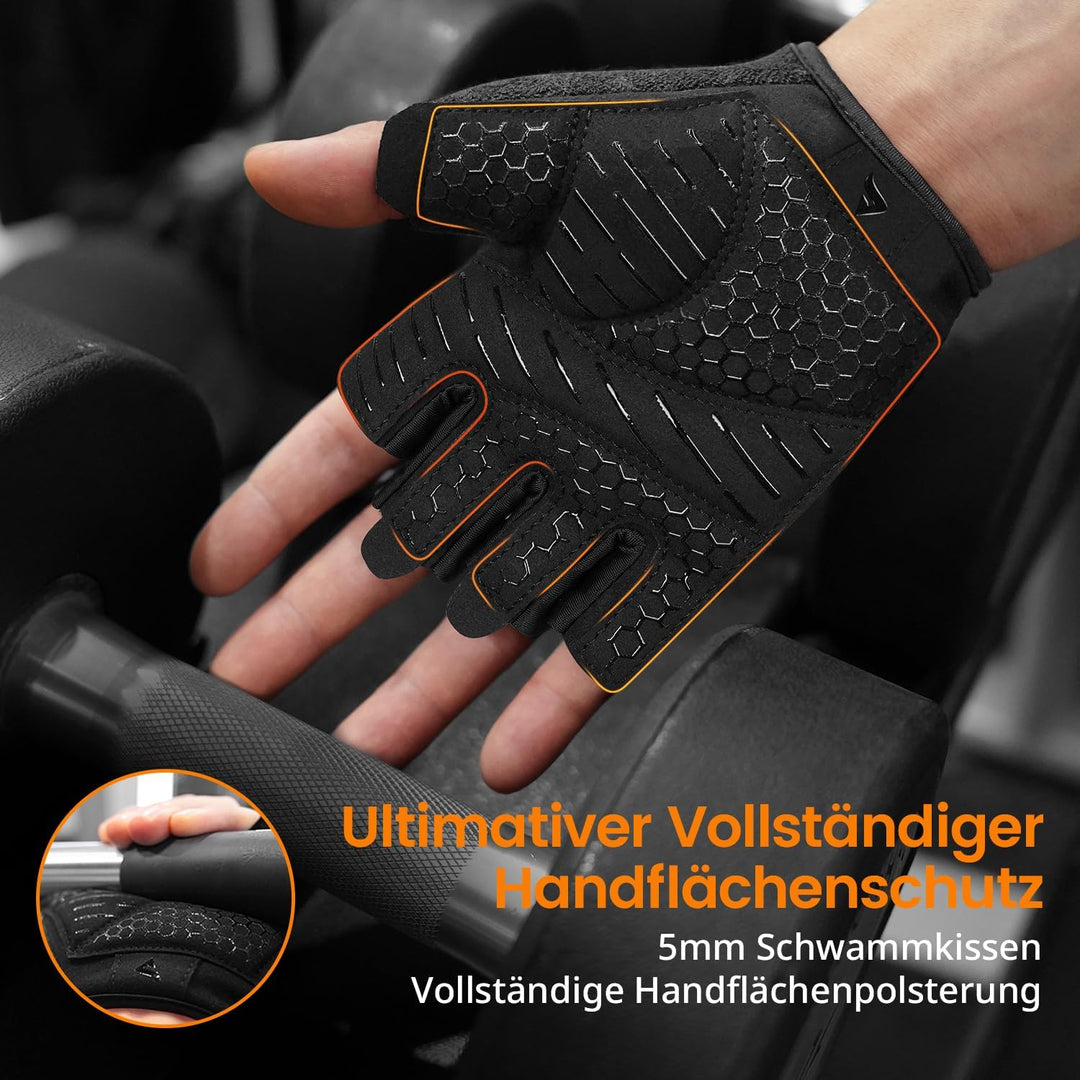 ATERCEL Fitness Handschuhe Herren Damen mit Vollhandpolsterung Trainingshandschuhe, Sporthandschuhe