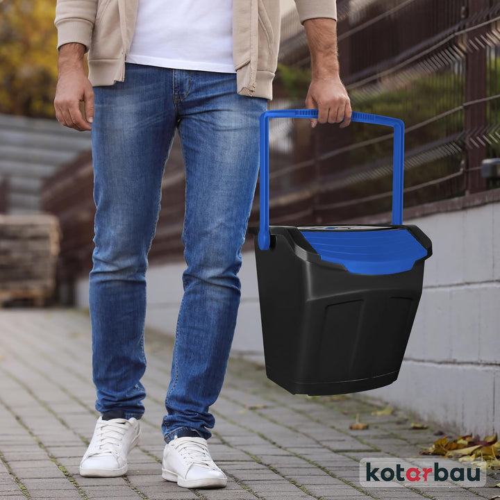 KOTARBAU® Mülltrennsystem Mülleimer Küche 1 Fach Abfalleimer Deckel Plastik Küchenabfalleimer Küchen