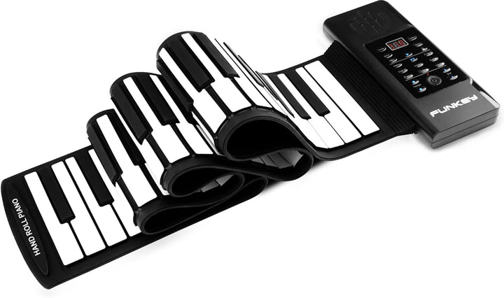 Funkey RP-88A Rollpiano (88 Tasten, Aufnahmefunktion, MIDI, 128 Sounds, 128 Rhythmen, 14 Demo Songs,