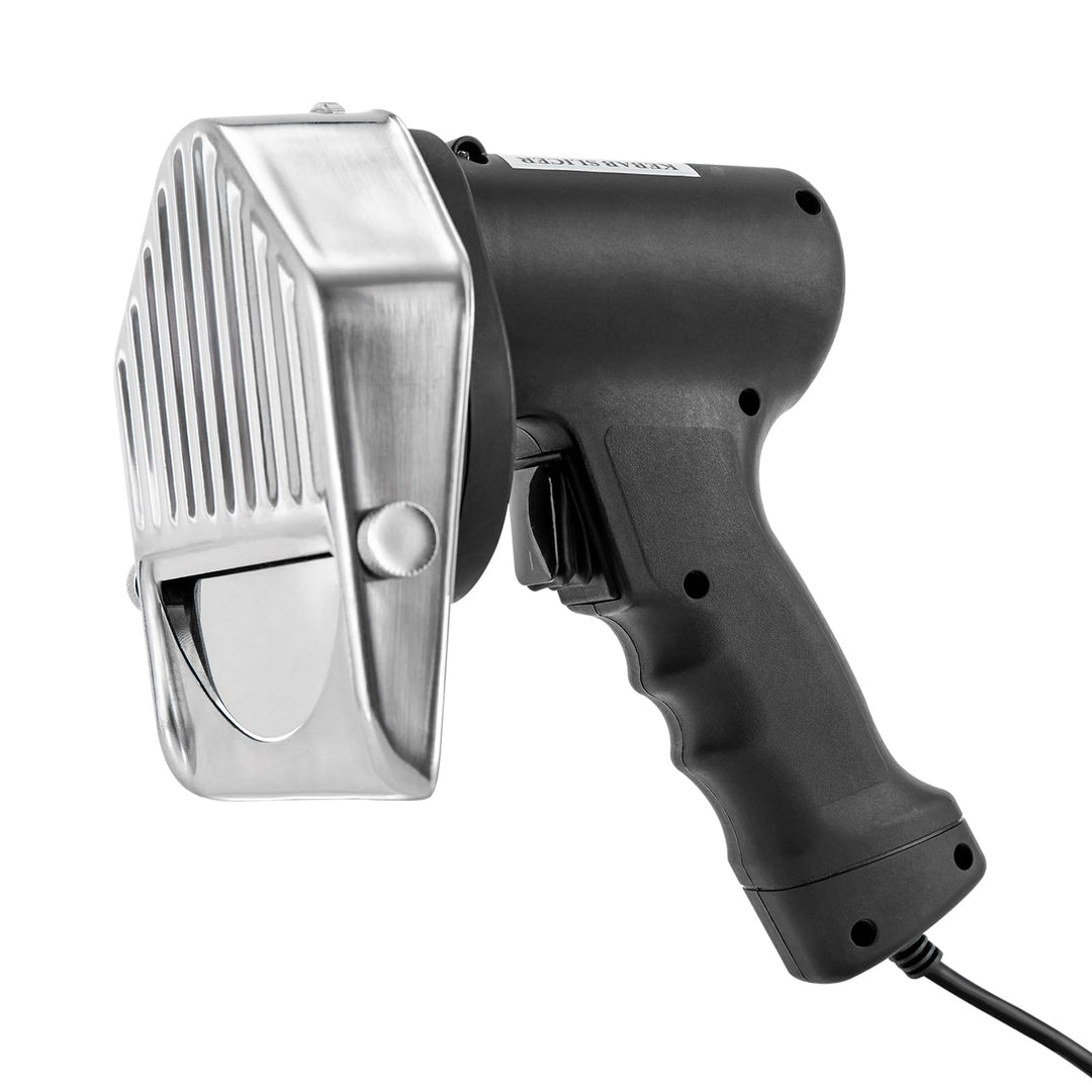 Dönermesser Elektrisches, 120W Kebab Slicer, Eingestellt Schnittdicke 0-10mm, Edelstahl Kebabschneid