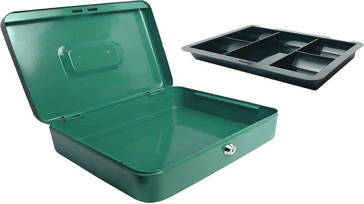 kippen 10033V4 - Geldkassette grün, Masse: 300 x 240 x 90 mm