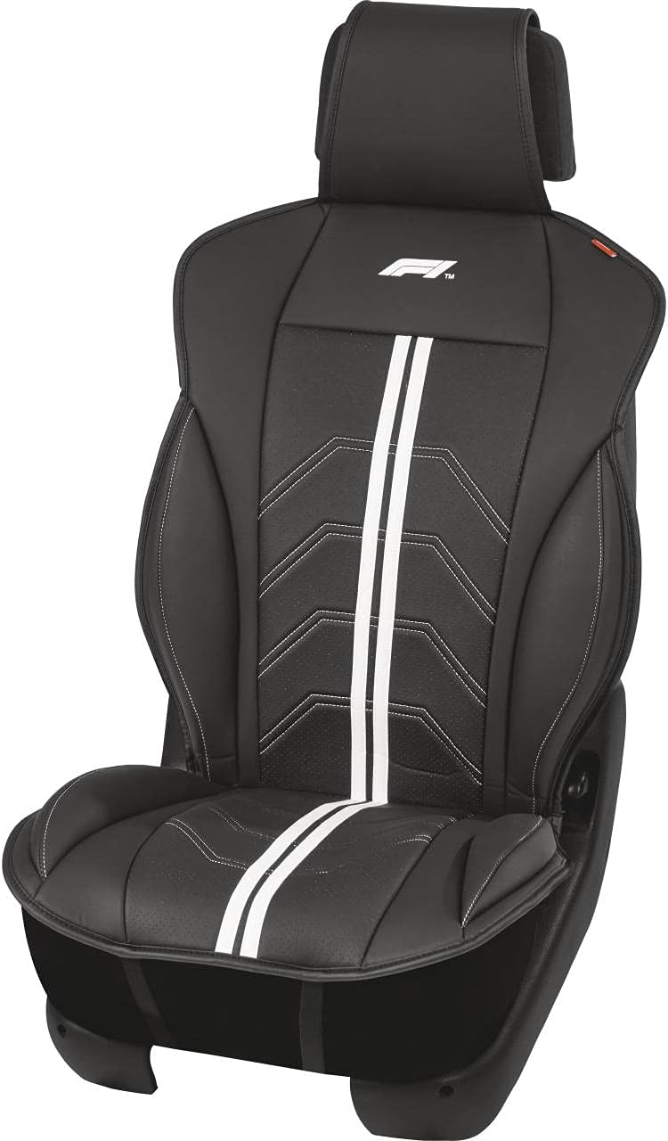 Formula 1 Auto Sitzauflage Universelle Sitzauflagen, Autositzbezüge für Vordersitze, atmungsaktiv, w