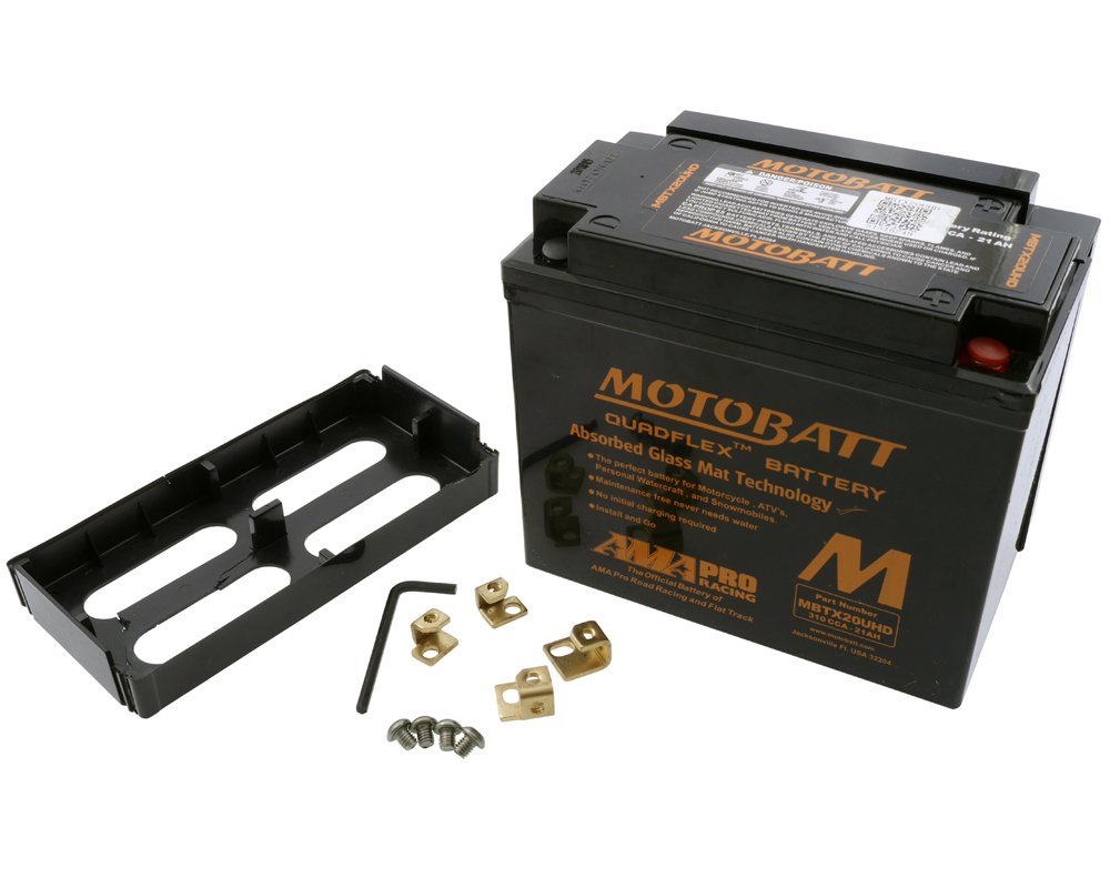 MOTOBATT Batterie 12 V 21 Ah (MBTX20UHD) [wartungsfrei & versiegelt] kompatibel für Harley Davidson