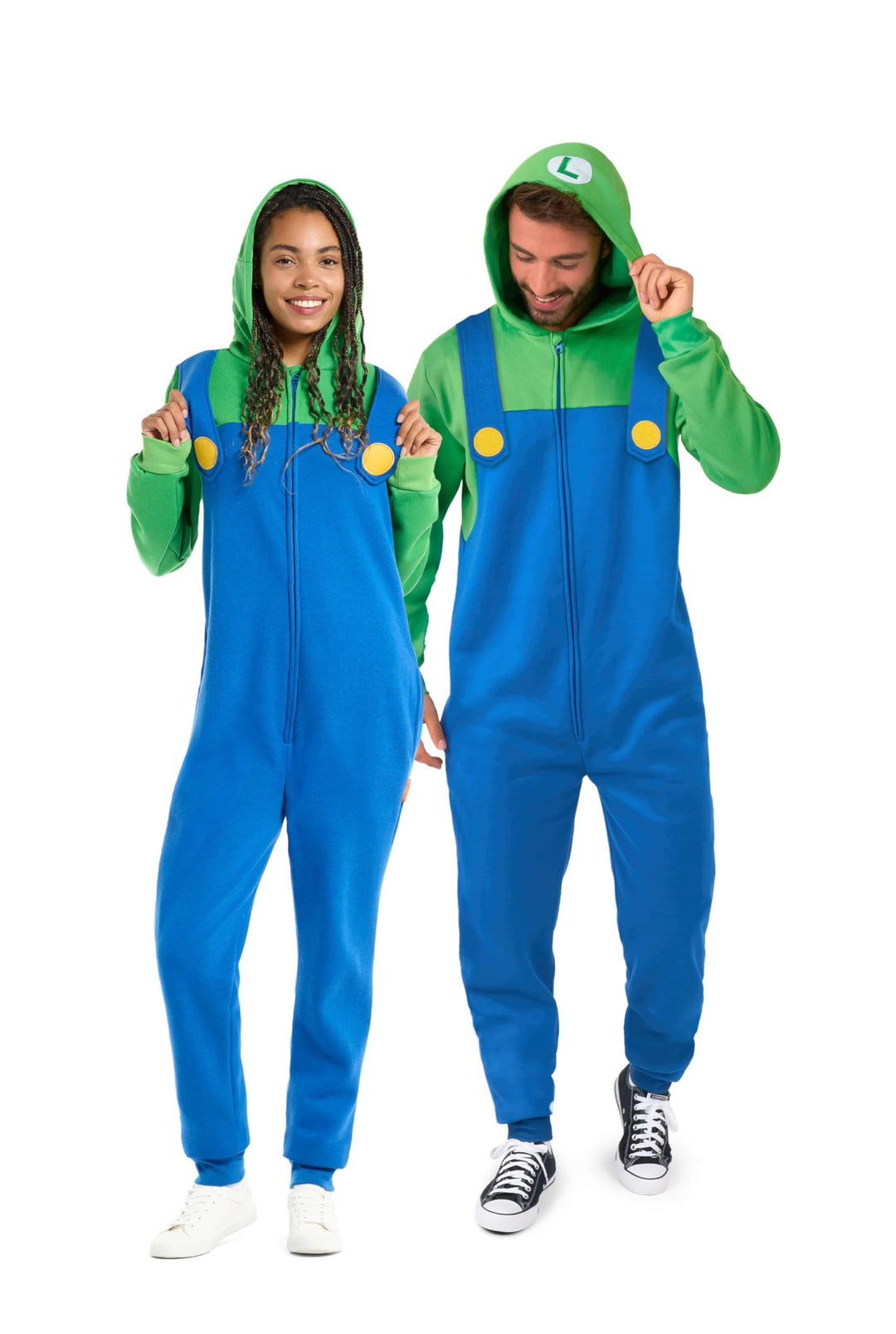 OppoSuits Erwachsene Unisex Super Mario brothers Onesie - Nintendo One-piece - Loose Fit - Inklusive