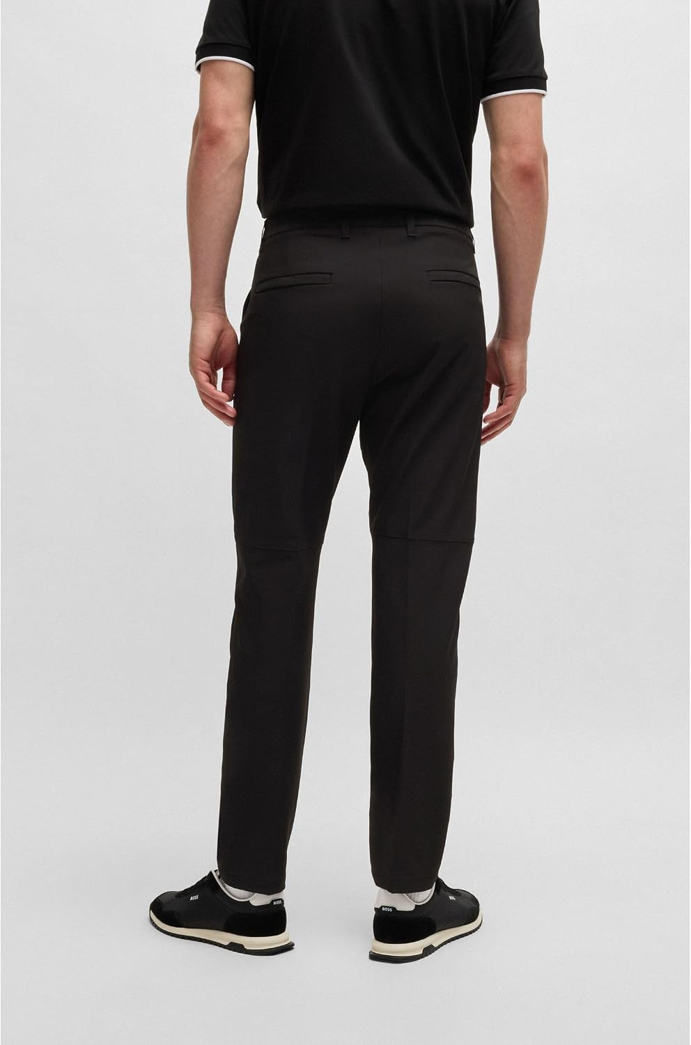BOSS Herren T_Commuter-reg Trousers Flat Packed 46 Black1, 46 Black1