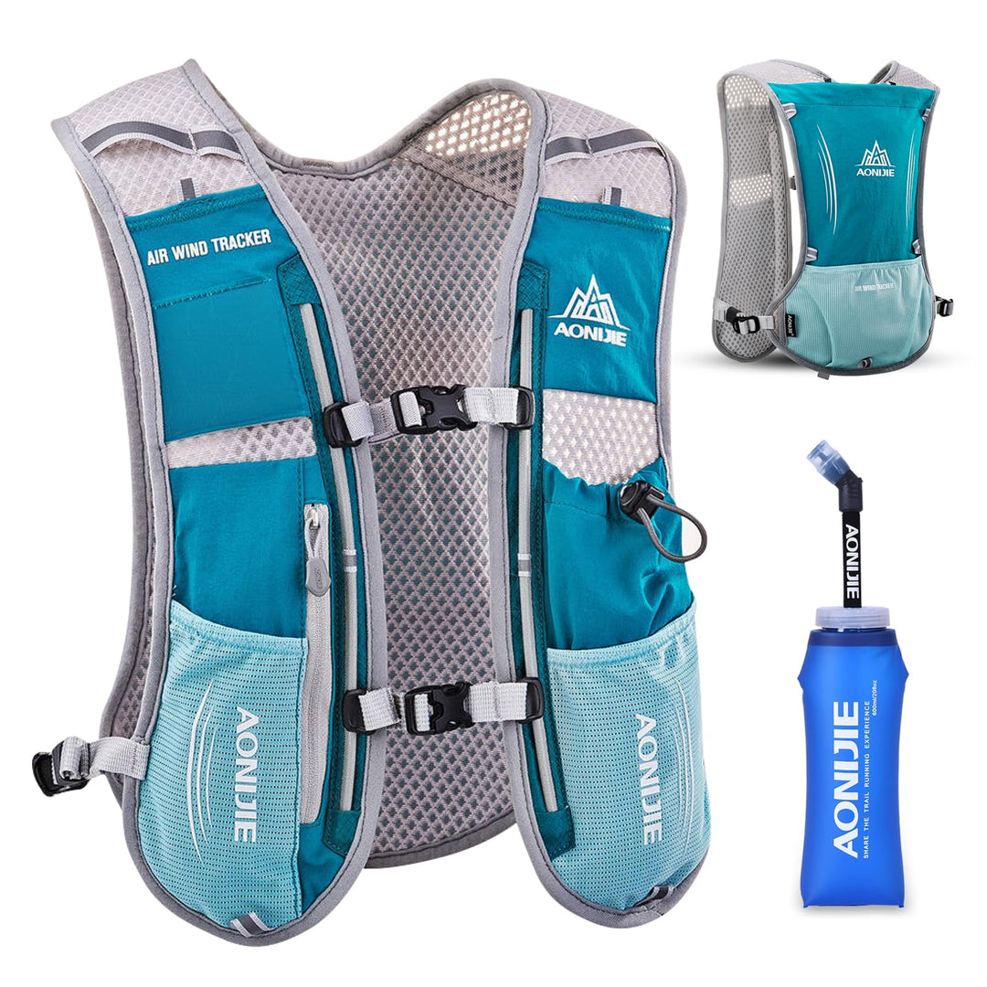 TRIWONDER 5L Ultraleichter Trinkrucksack, Trinkweste, Hydration Pack Fahrradrucksack mit 1.5L Trinkb