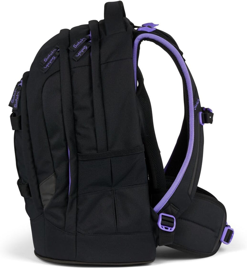 satch Pack Schulrucksack Set 3tlg. inkl. Schlamperbox und Sportbeutel Purple Phantom, Purple Phantom